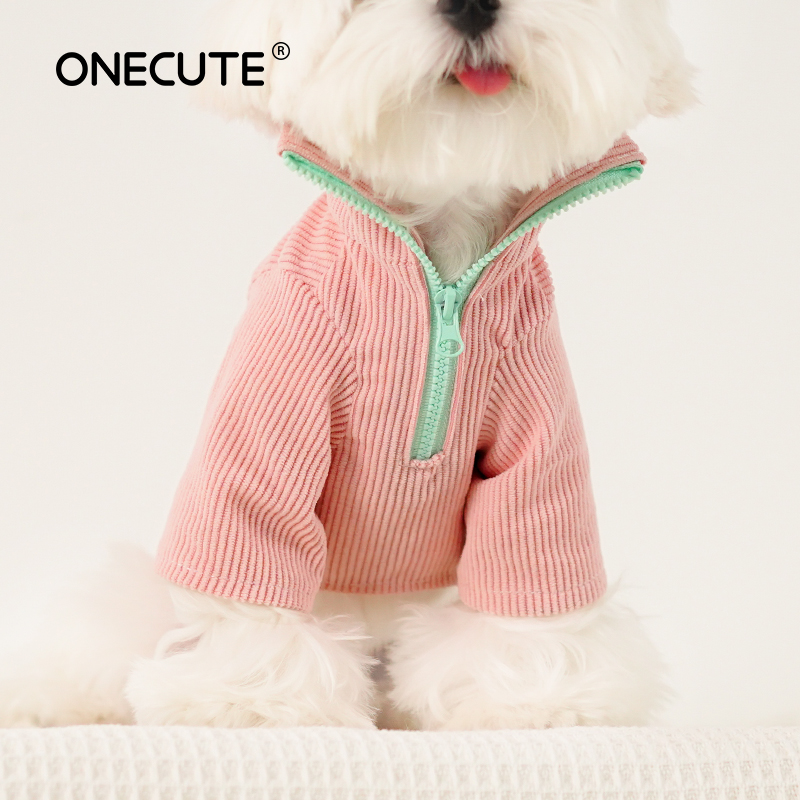 Winter Clothing For Dogs - Pet Two-legged Zipper Shirt Small And