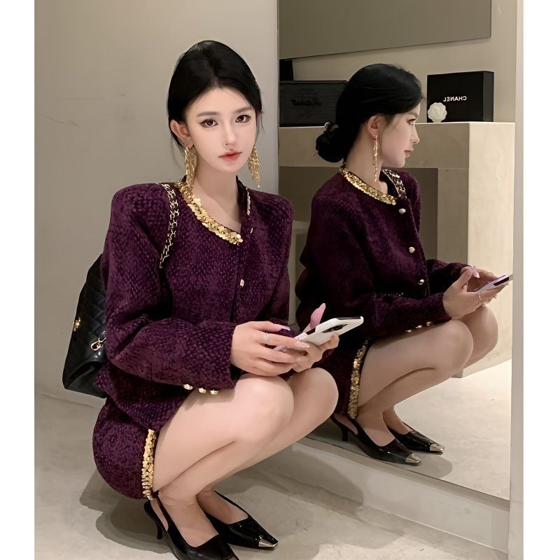 Winter Clothing Ideas - New Fashion Sequined Autumn Winter Two