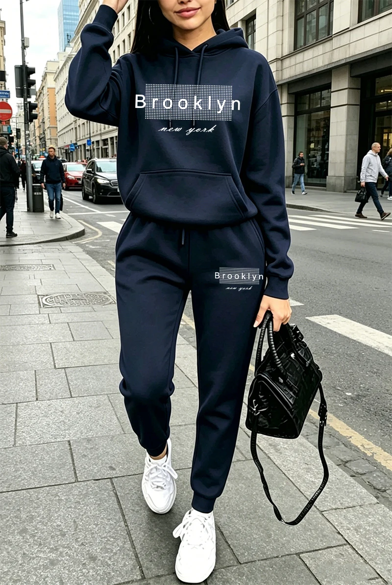 Winter Clothing For Women - Womens Tracksuit Printing Casual Hoodie Sweatshirts
