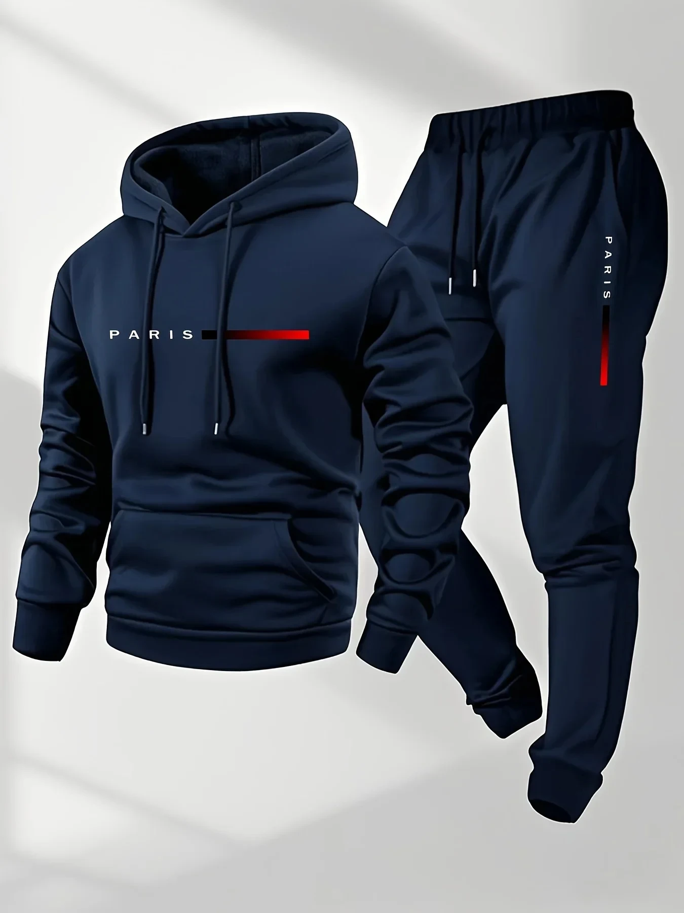 PARIS Letter Print Sweatshirt  - огляд і ціна Winter Clothing Gear