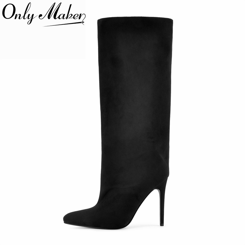 Onlymaker Black Faux Suede Kne - огляд і ціна Winter Clothing For Women
