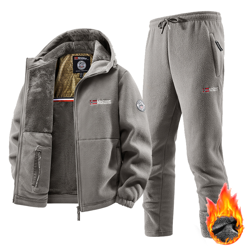 New Winter Sportswear Set Mens - огляд і ціна Fleece Hoodie Lined