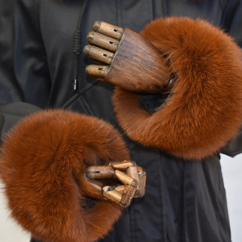 Fox Fur Cuffs For Women Whole  - огляд і ціна Winter Clothing Ideas