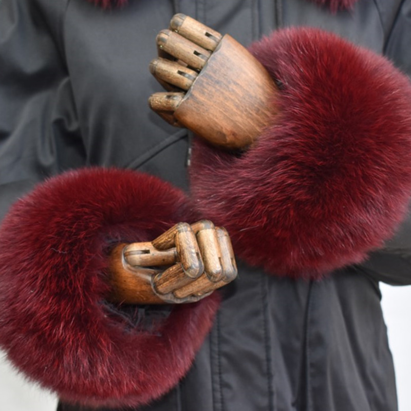 Fox Fur Cuffs For Women Whole  - огляд і ціна Winter Clothing Ideas