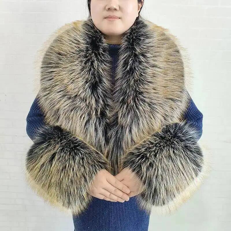 Large Women Faux Fox Fur Scarf - огляд і ціна Winter Clothing Ideas