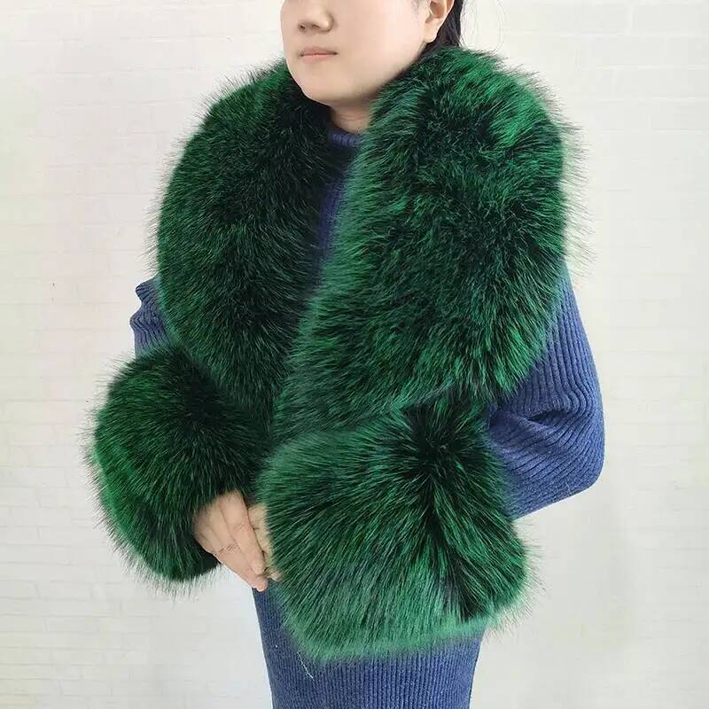 Large Women Faux Fox Fur Scarf - огляд і ціна Winter Clothing Ideas