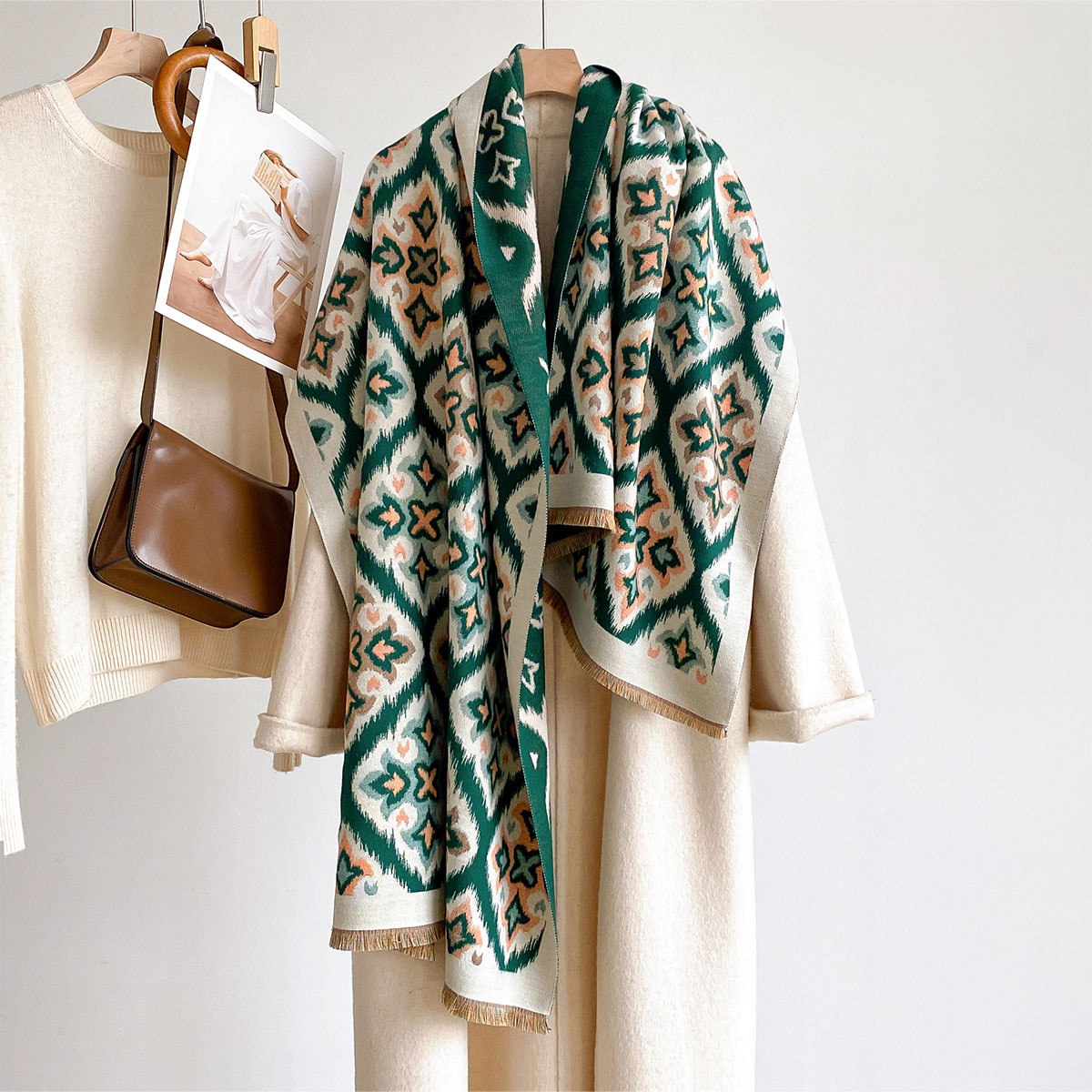 Women Reversible Imitation Cas - огляд і ціна Cashmere Scarf Wrap