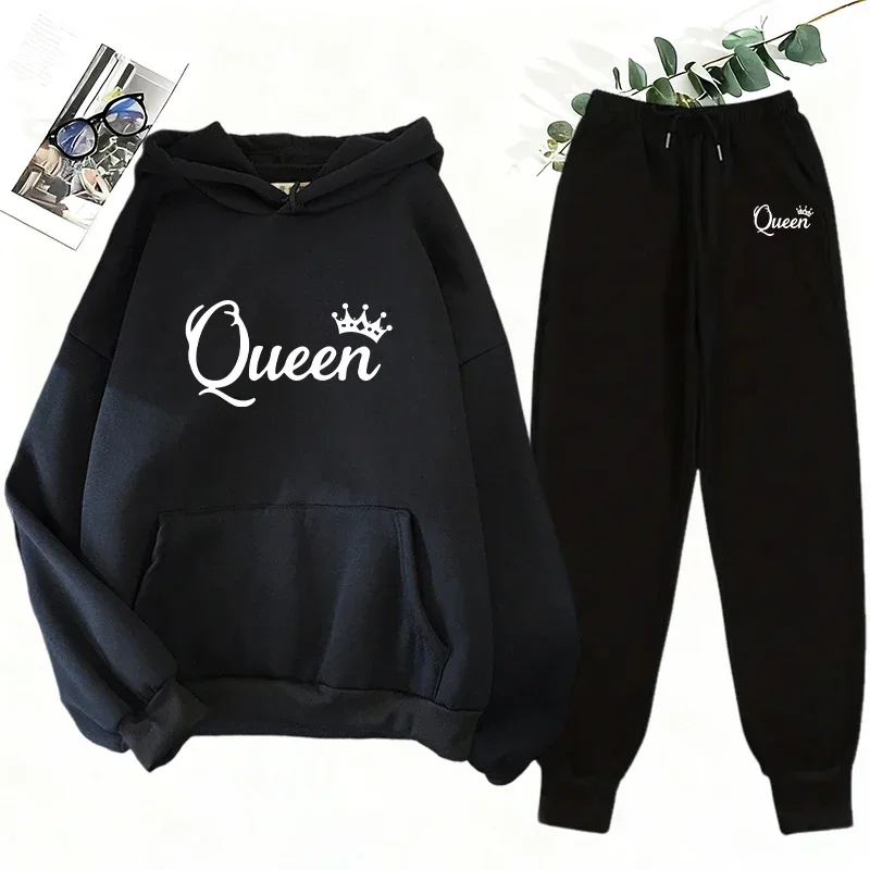 Women's 2 Piece Matching Set Q - огляд і ціна Fleece Hoodie Lined