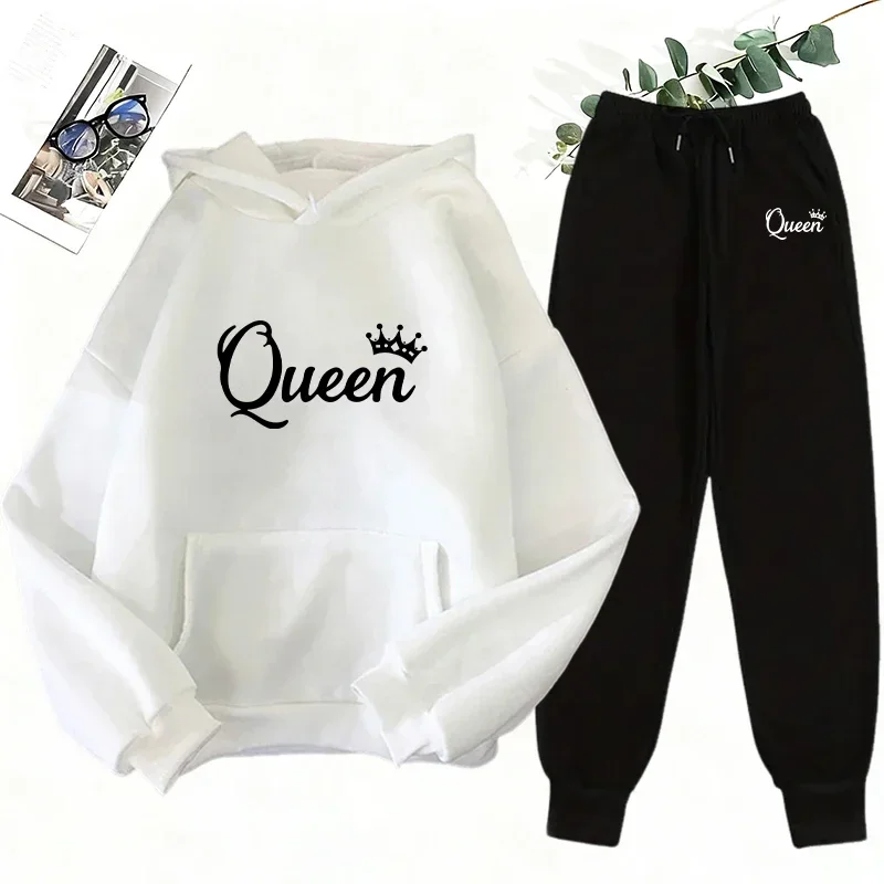 Women's 2 Piece Matching Set Q - огляд і ціна Fleece Hoodie Lined