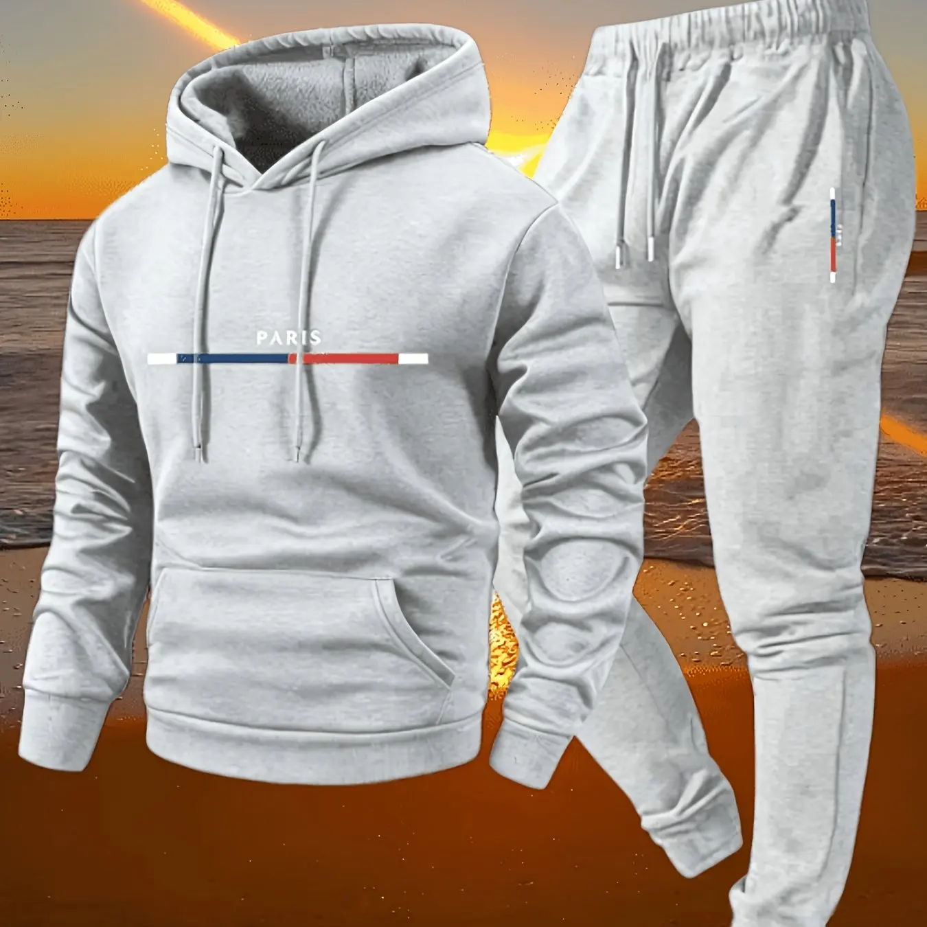New autumn hoodie hooded set f - огляд і ціна Fleece Hoodie Lined