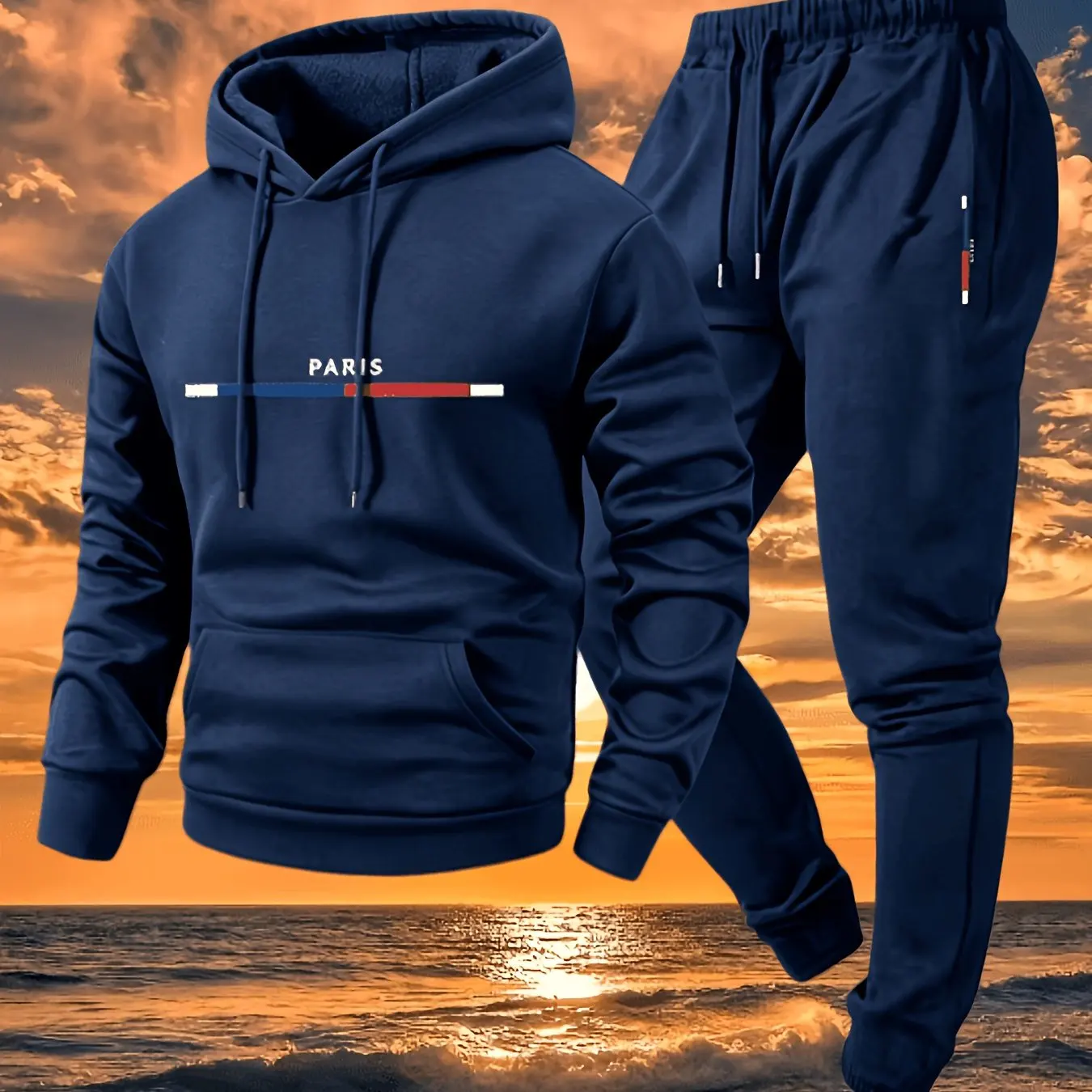New autumn hoodie hooded set f - огляд і ціна Fleece Hoodie Lined