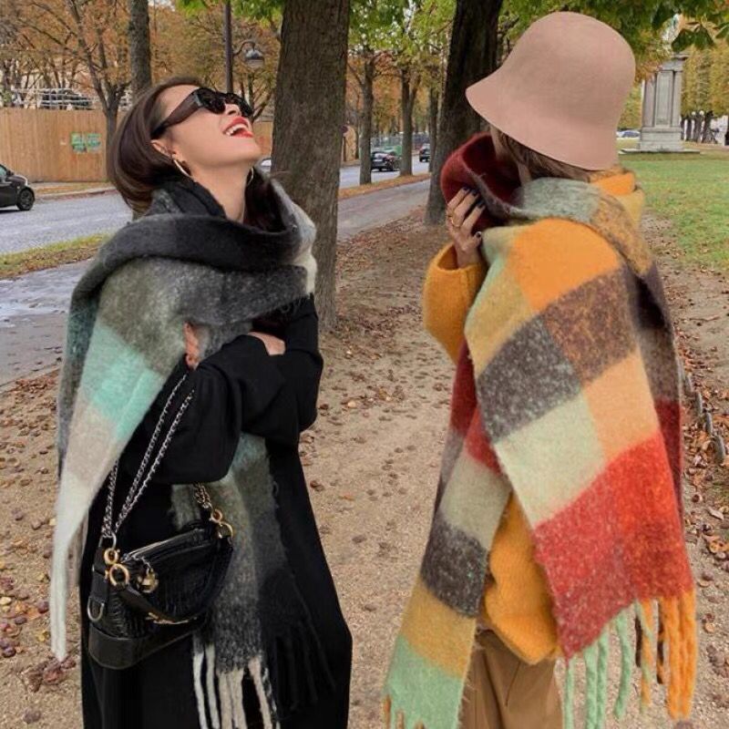 NEW Luxury Winter Thick Warm S - огляд і ціна Cashmere Scarf Wrap