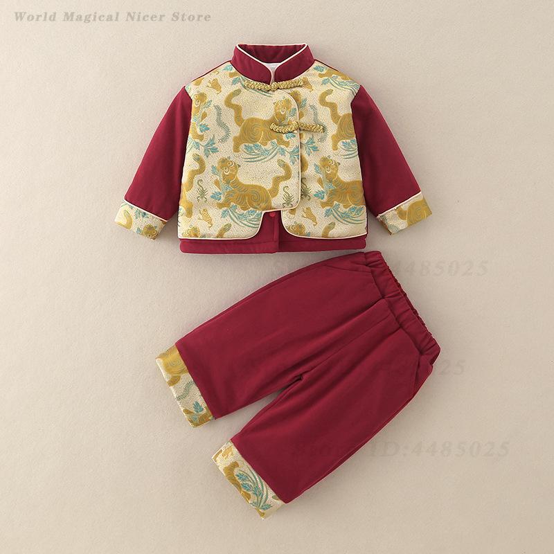 Autumn Winter Thick Tang Suit  - огляд і ціна Winter Clothing Baby