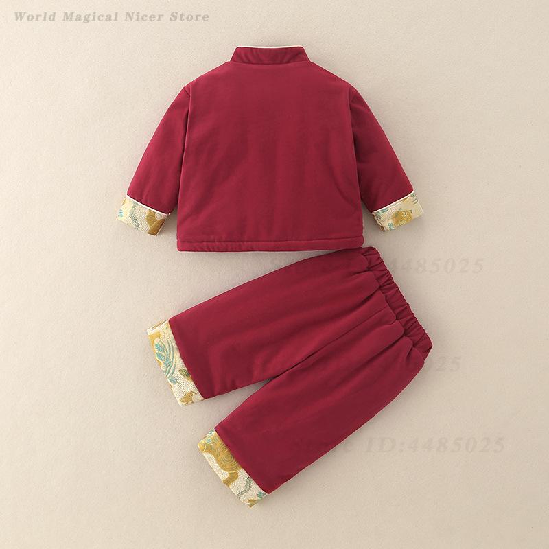 Autumn Winter Thick Tang Suit  - огляд і ціна Winter Clothing Baby