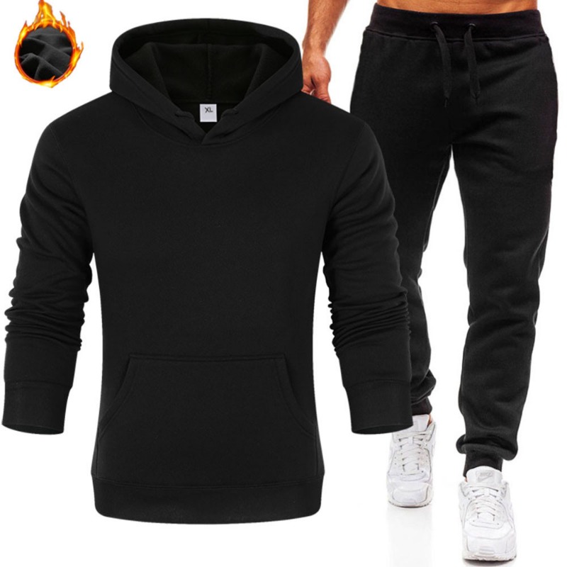 Men Fleece Lined Hoodie Jogger - огляд і ціна Fleece Hoodie Lined