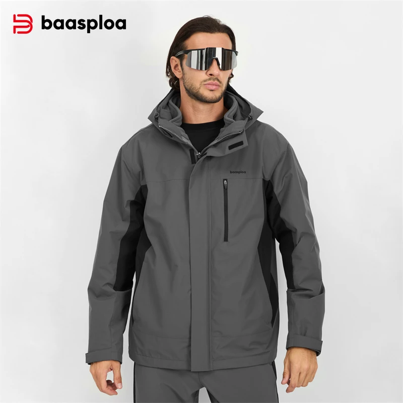 Baasploa New Men Jacket Outdoo - огляд і ціна Fleece Hoodie Lined