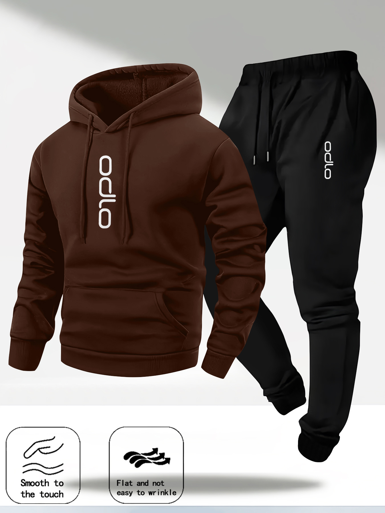2026 Men Ring Print Tracksuit  - огляд і ціна Fleece Hoodie Lined