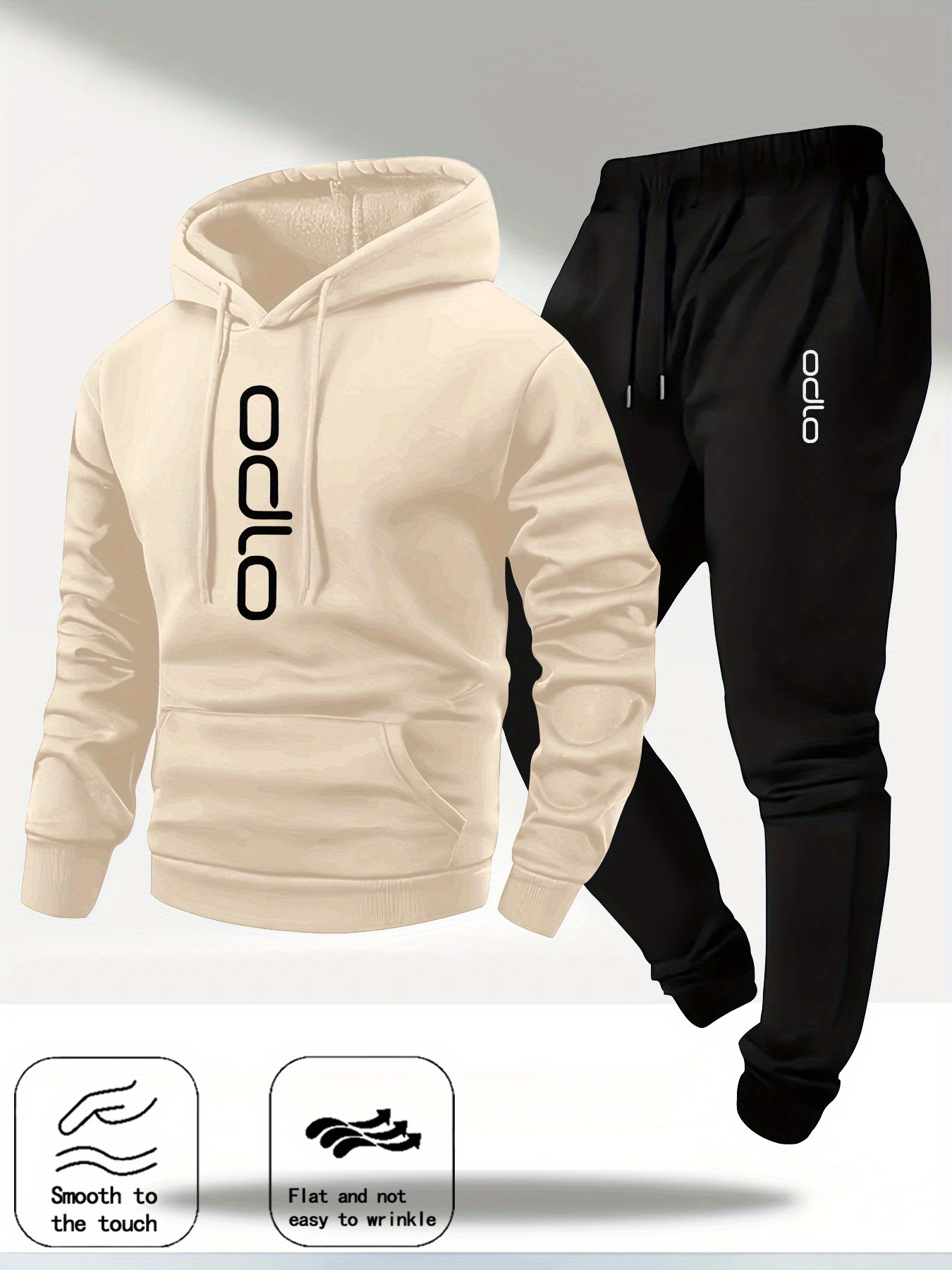 2026 Men Ring Print Tracksuit  - огляд і ціна Fleece Hoodie Lined
