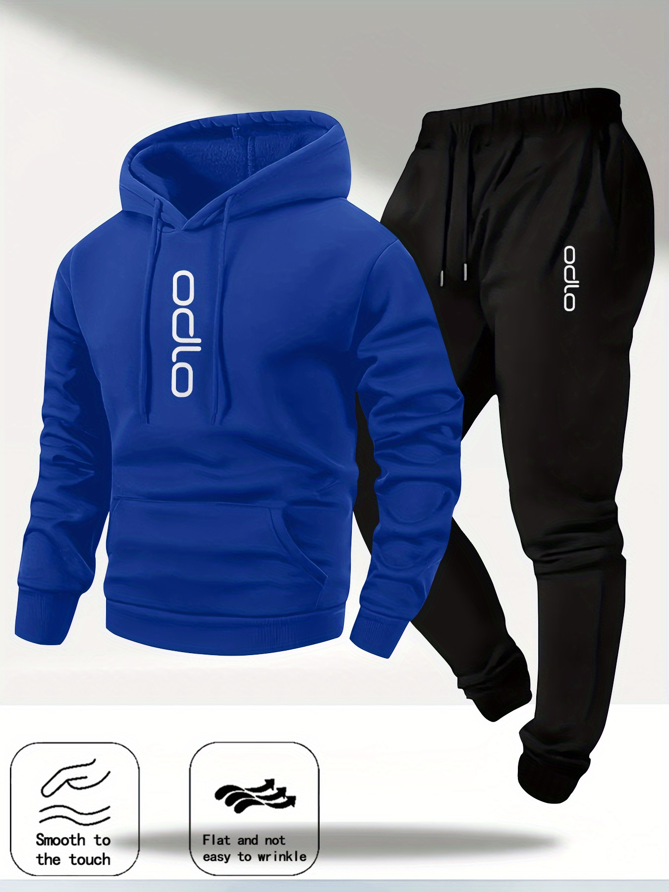 2026 Men Ring Print Tracksuit  - огляд і ціна Fleece Hoodie Lined